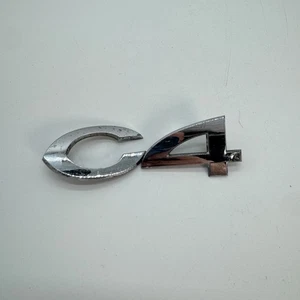 SCRITTA CITROEN C4 LOGO EMBLEMA SIGA BADGE FREGIO ORIGINALE - Picture 1 of 5