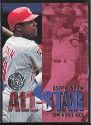 Barry Larkin 1995 Ultra All-Stars Gold Medallion #10 Cincinnati Reds - Image 1 of 2