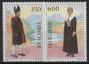 Isole Faroe 1989 edizione simpatia NORD: costumi popolari 182/83 MNH - Foto 1 di 1