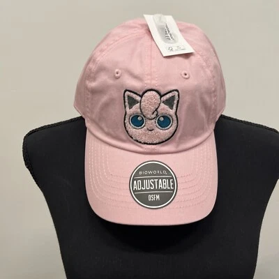 Bioworld, Pokémon Jigglypuff #039 Chenille Patch Hat, Pink, One Size, NWT - Image 1 of 4