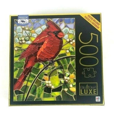 Big Ben Luxe 500 piece Jigsaw Puzzle and Poster Cardinal Glass 24" x 18" - Image 1 of 2