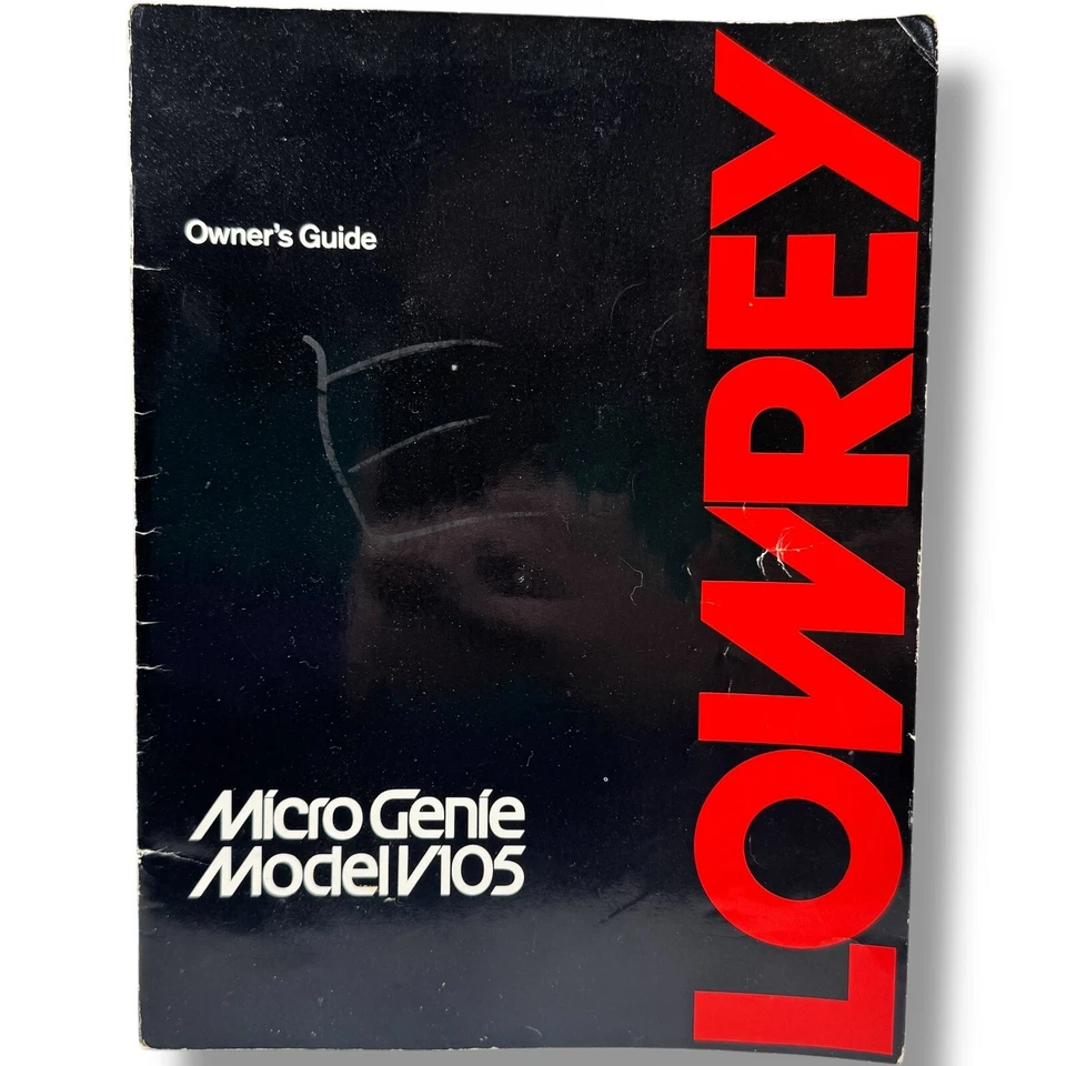 Lowrey Micro Genie Modelo V101 Organ Manual Teclado Guías 1975 Foto 1 de 4