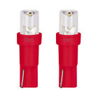 2x ampoule led 12v 1.2w t5 w2x4.6d wedge rouge voiture compteur t&#233;moin tuning
