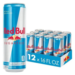Red Bull Sugar Free Energy Drink with 151mg Caffeine plus 16 Fl Oz, Pack of 12 C - Picture 1 of 1