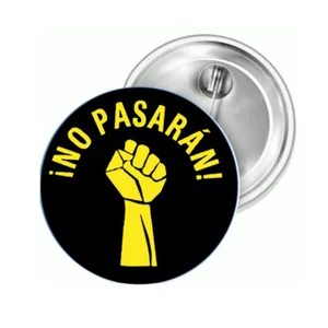 No Pasaran Faust Echte Antifa Badge Anstecknadel Button Anstecker Pin Magnet - Picture 1 of 1