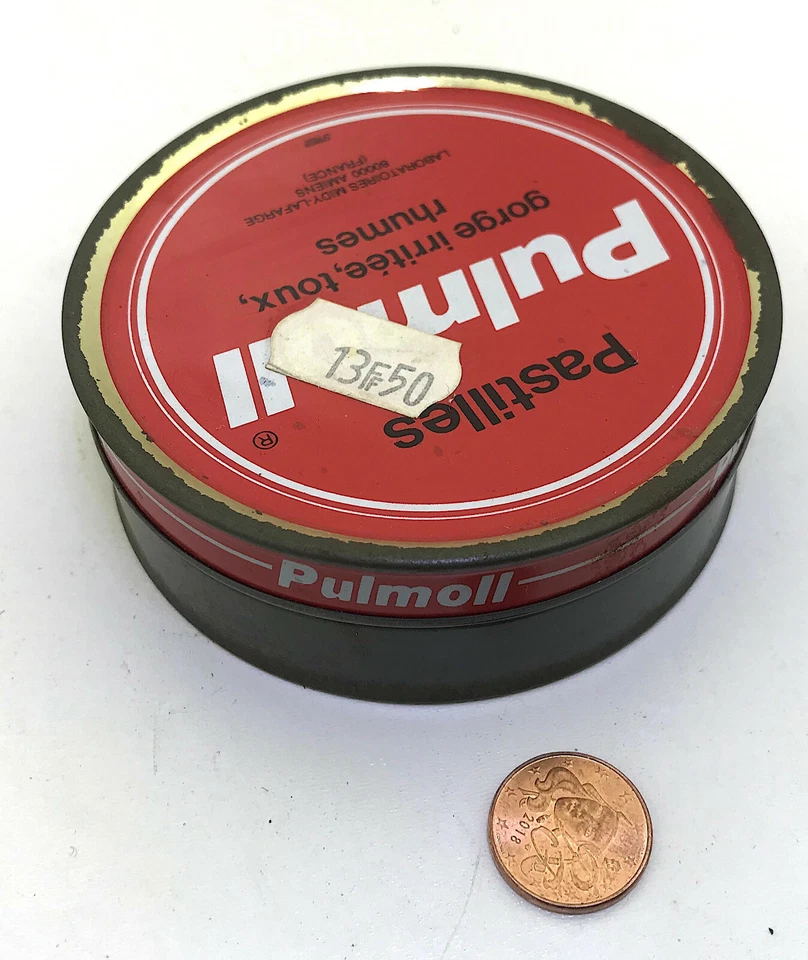 ANCIENNE BOITE PUBLICITAIRE MEDICAMENT PASTILLES PULMOLL - Photo 1/1