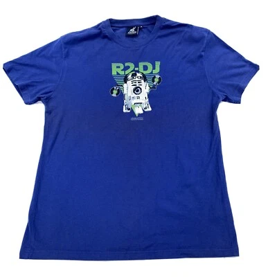 Camiseta masculina Star Wars Chunk tamanho M azul Star War gráfica 100% algodão - Imagem 1 de 4