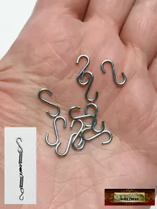M01099-FS MOREZMORE 10 Mini Small 12 mm S-Hooks BJD Doll Spring-Hook Assembly - Picture 1 of 1
