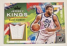 Rudy Gobert GAME WORN - 2021-22 Panini Donruss Jersey Kings  #JK-RGB