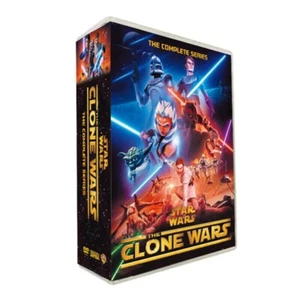 Star Wars:The Clone Wars Season 1-7 DVD Complete Series 25-Disc New Box Set - Picture 1 of 2