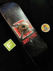 RARE Tony Pac Hawk 2Pac Nonexistent Red Holo Black Skateboard Deck Chicken Skull - Picture 1 of 8