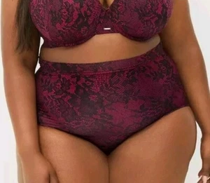 Lane Bryant Lace Print Comfort Bliss High Waist Brief Panty Plus Size 26/28, 4X - Picture 1 of 6
