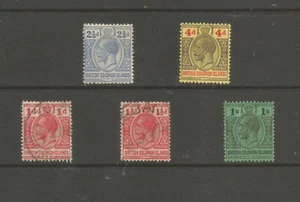 British Solomon Islands GV Selection Of 5 , 2 Are MM , 3 Used - Picture 1 of 2