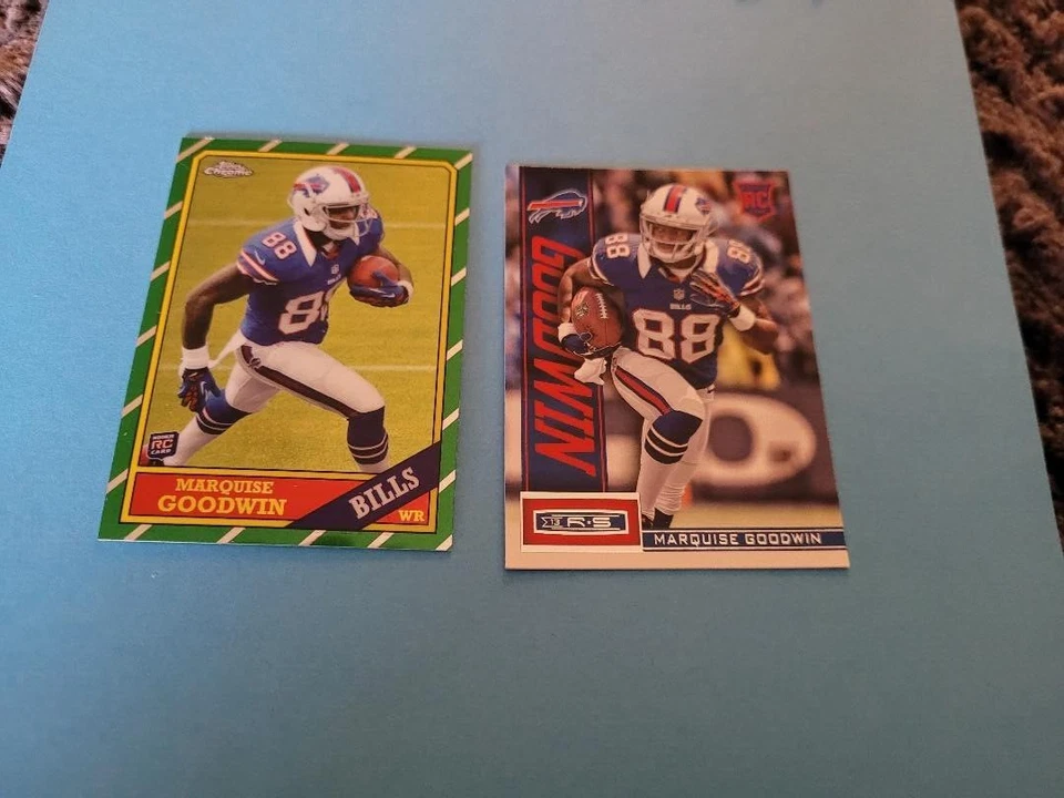 !!!      LOTE DE TARJETAS DE NOVATO DE FÚTBOL AMERICANO MARQUESA GOODWIN $$ Foto 1 de 1