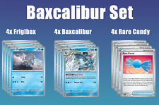 Baxcalibur Set - 4x Frigibax Baxcalibur Rare Candy x4 - Pokemon TCG - Playset