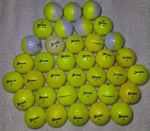 36 Srixon Z -STAR, Z STAR XV  YELLOW Golf Balls 4A -3A /AAAA / AAA FREE SHIPING - Picture 1 of 1