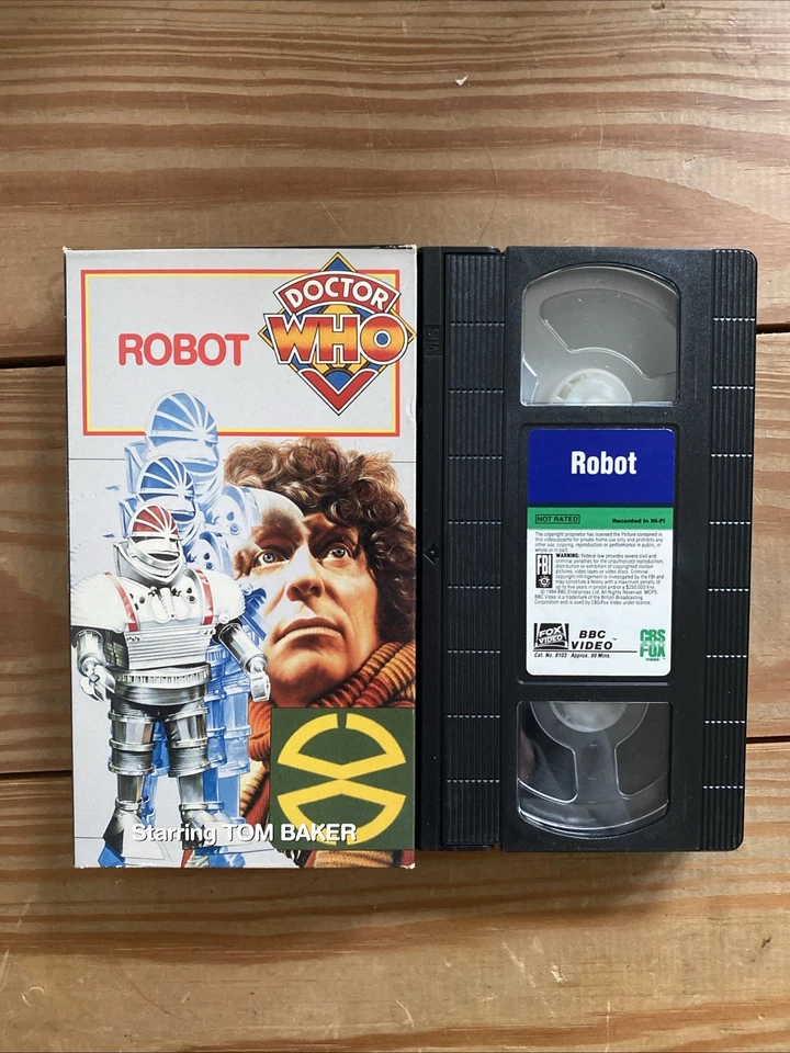 Doctor Who Robot VHS 1975 Tom Baker - Image 1 of 1