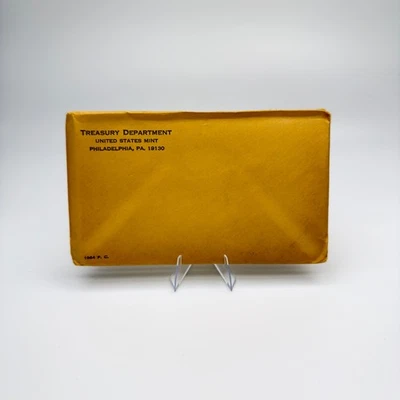 1964-P US Mint Silver Proof Set 5 Coins in UNOPENED Original Flat Pack Envelope - Image 1 of 2