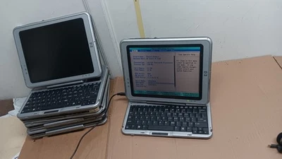 Lote de 5 Tablet Notebooks HP Compaq TC1100 1.2 GHz/1.1 GHz 512 MB com Teclado - Imagem 1 de 4