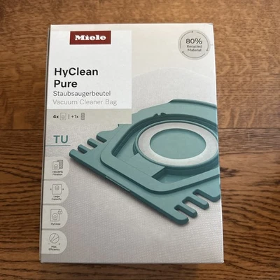 Miele 4 Pack HyClean TU Pure Vacuum Cleaner Bags for S1 & L1 - Image 1 of 4