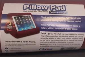 Pillow Pad Multi Angle Cushioned Tablet and iPad Stand  Burgundy  As Seen on TV - Picture 1 of 4