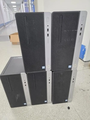 Job lot of 5 x HP ProDesk 400 G5 MT/400 G4 MT Core i7-8700/i7-7700,12GB/24GB RAM - Image 1 of 4