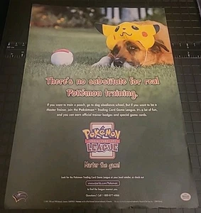 Pokémon TCG League Wotc 2000 Print Ad 8x11 Great To Frame - Bild 1 von 1