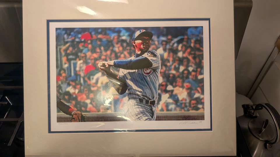 Billy Williams Lithograph Chicago Cubs Hall Of Famer - Bill Pardum Artist 2008 - Image 1 of 3
