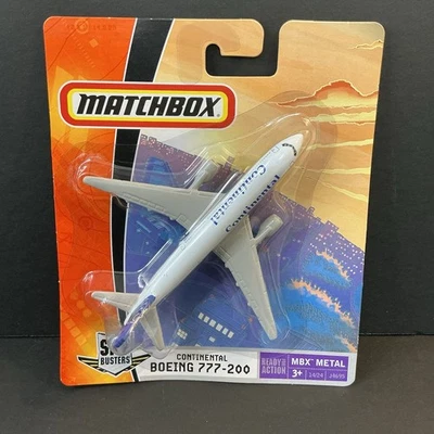 MATCHBOX 2007 SKY BUSTERS CONTINENTAL BOEING 777-200 14/24 J4695 MBX METAL - Image 1 of 2