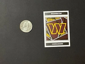 2024 PANINI NFL STICKER - WASHINGTON COMMANDERS LOGO - 345 - HARD TO FIND - Picture 1 of 2