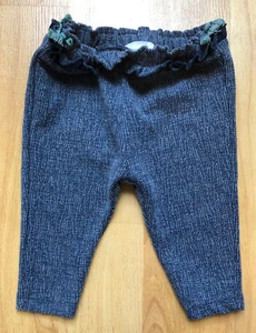 ZARA PANTALONE PANTALONE BLU PULL ON BAMBINA 3-6 MESI - Foto 1 di 3
