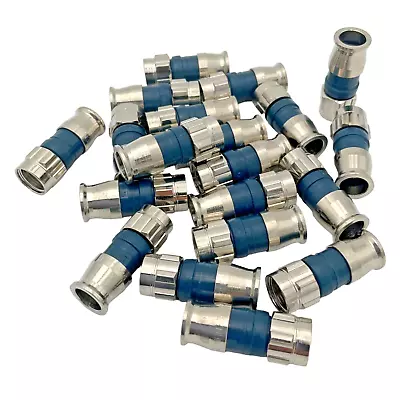 Pack Of 50 PPC BELDEN PLENUM EX6PLPLUS RG6 Coaxial Compression Connectors Indoor - Image 1 of 4