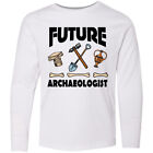 Langarm-T-Shirt Inktastic Historiker Zukunft Archäologe Jugend Erkundung
