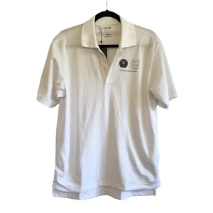 Polo Adidas Climalite Para Hombre Pequeño Blanco Negro Collar de Golf Mangas Cortas - Imagen 1 de 7