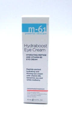 Crema hidratante para ojos M-61 Hydraboost péptido y vitamina B5 ~ 15 ml / 0,5 oz nueva en caja Foto 1 de 4