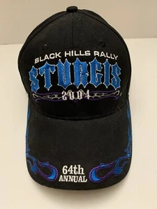 Sturgis Black Hat Cap 2004 Black Hills Rally 65th Annual - Picture 1 of 5