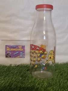 Rare Vintage Le Parfait France Teddy Bear & Bees Glass Milk Bottle Collectable - Picture 1 of 13