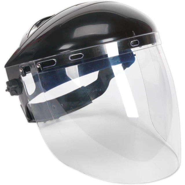 Sealey SSP78 Full Face Eye Flip Up Protection Safety Shield  - Clear