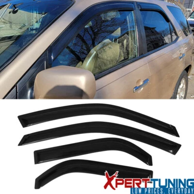 Se adapta a 01-06 Acura MDX Viseras de ventana Ventilación Lluvia Parabrisas Protector Acrílico 4 piezas Foto 1 de 4