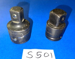 SNAP-ON TOOLS 2 PIECE COMBINATION IMPACT SQUARE DRIVE ADAPTOR SET GLA124A, IM72 - Picture 1 of 15