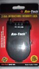 AM-TECH 3 DIAL RETRACTABLE SECURITY LOCK T1601