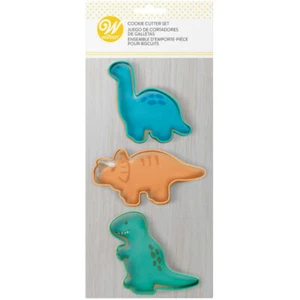 2308-0-0292 - Dinosaur Cookie Cutter Set (3PC)  by Wilton - Picture 1 of 3