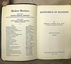 1917 Modern Business Economics Book by Alexander Hamilton Institute - Vol. 2 - Bild 1 von 12