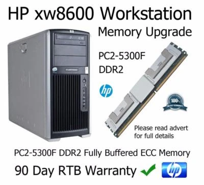 8GB Kit DDR2 PC2-5300F Fully Buffered Memory Upgrade HP xw8600 Workstation - Image 1 of 2
