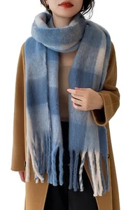 Winter Women Warm Scarf Long Shawl Large Scarves Cold Weather Thick Blanket S... - Picture 1 of 5