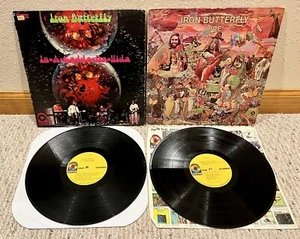 Iron Butterfly Lot of 2 Vinyl LP Albums. In A Gadda Da Vida & Live. Play Tested - Picture 1 of 3