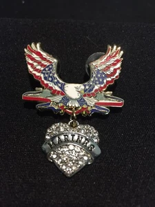 Spilla Aquila Patriottica Marina Militare, Aeronautica Militare, Marines con Cuore US Marine - Foto 1 di 1