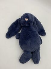 Jellycat Bashful Bunny Rabbit Plush Toy Blue Gray Floppy Ears 12" Stuffed Animal