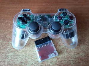 PlayStation 2 PS2 Clear Translucent Wireless Analog Controller - Picture 1 of 1