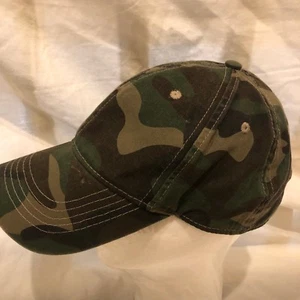 Baseball Cap Camo Curved Visor Hat Adjustable Army green Unisex - Picture 1 of 7